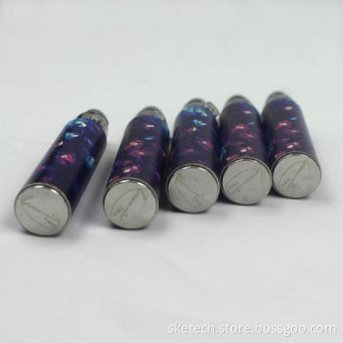 EGO colorful E-cigarette battery with various designs, adjustable voltage battery fashion design